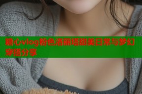 糖心vlog粉色洛丽塔甜美日常与梦幻穿搭分享