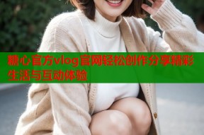 糖心官方vlog官网轻松创作分享精彩生活与互动体验