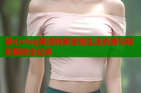 糖心vlog高清独家呈现生活点滴与精彩瞬间全纪录