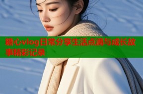 糖心vlog日常分享生活点滴与成长故事精彩记录