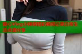 糖心Vlog小辣椒精彩瞬间记录日常生活点滴分享