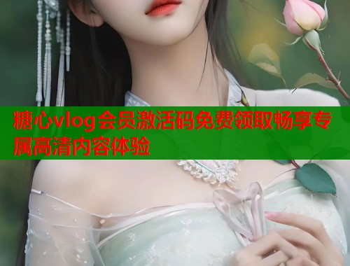 糖心vlog会员激活码免费领取畅享专属高清内容体验  第1张