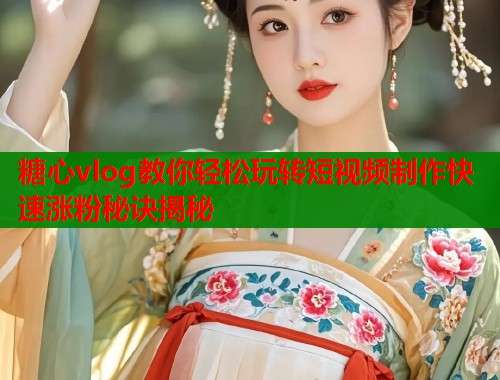 糖心vlog教你轻松玩转短视频制作快速涨粉秘诀揭秘  第1张