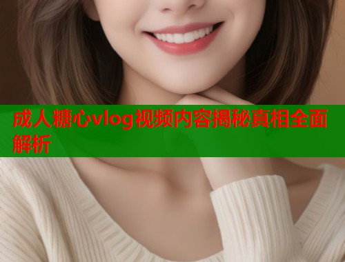 成人糖心vlog视频内容揭秘真相全面解析  第1张