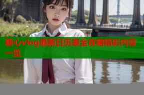 糖心vlog最新日历表全攻略精彩内容一览